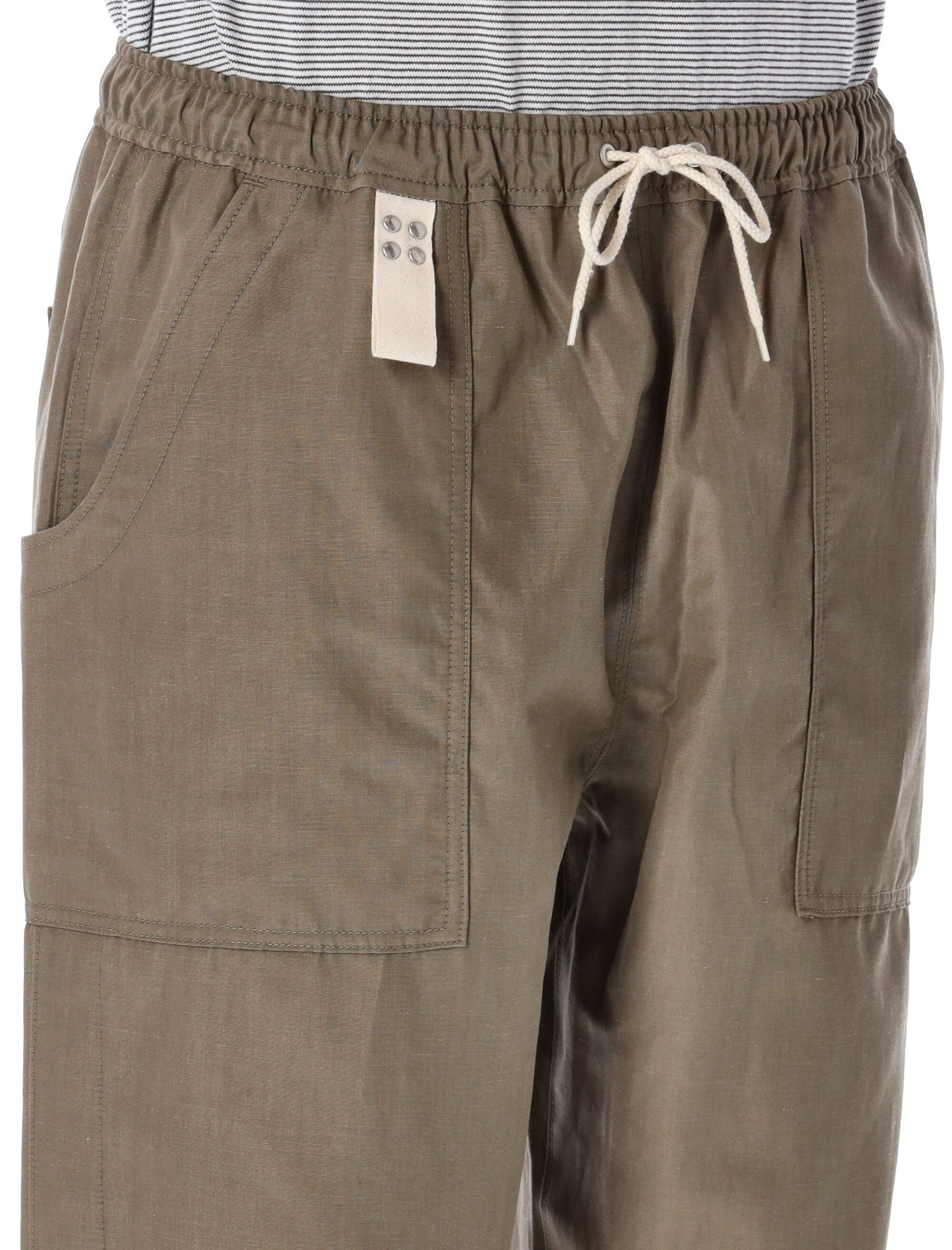 Comme Des Garçons Relaxed-fit Buttoned Pants With Side Detailing