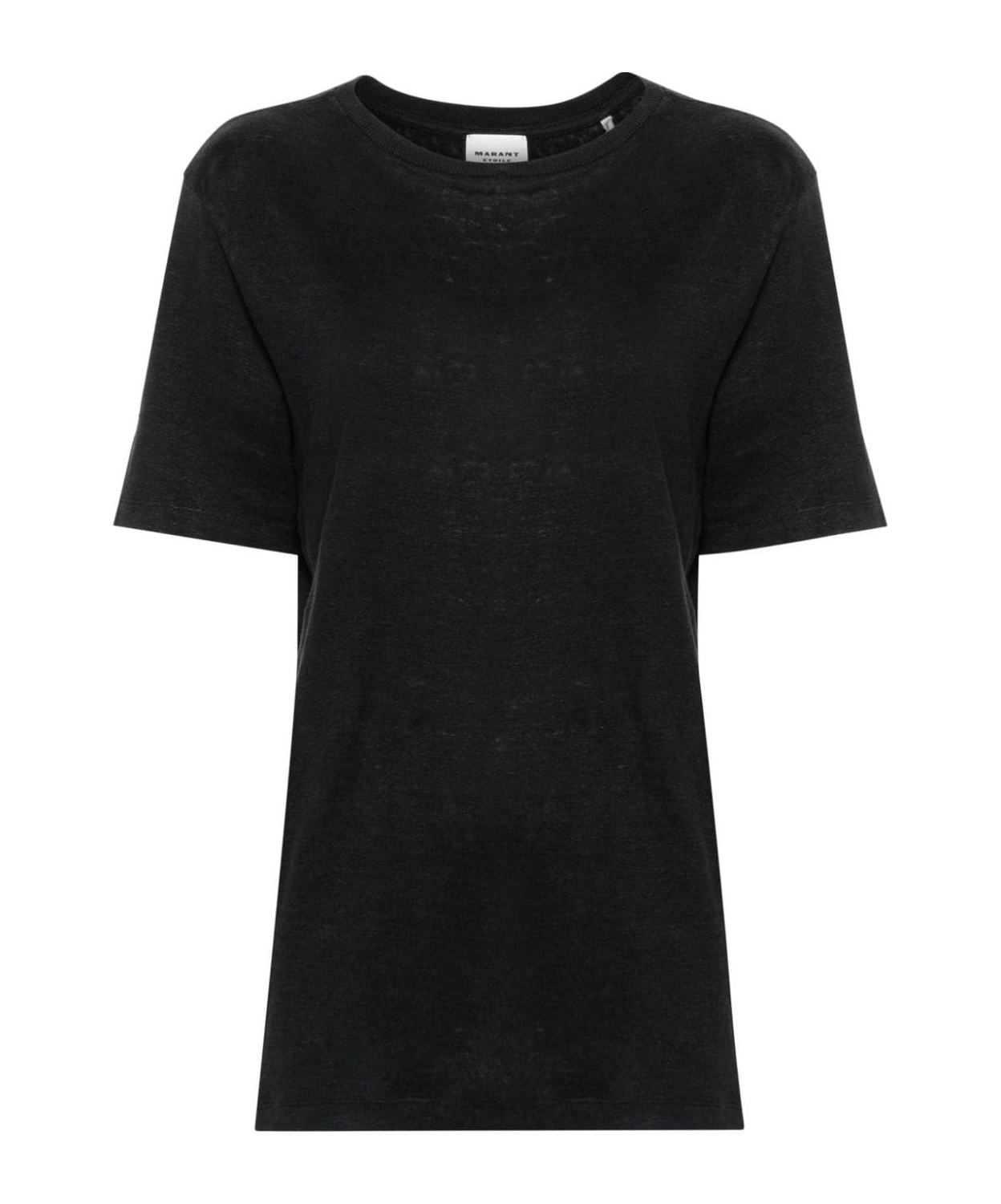 Isabel Marant Étoile Zewel Linen T-shirt In Black