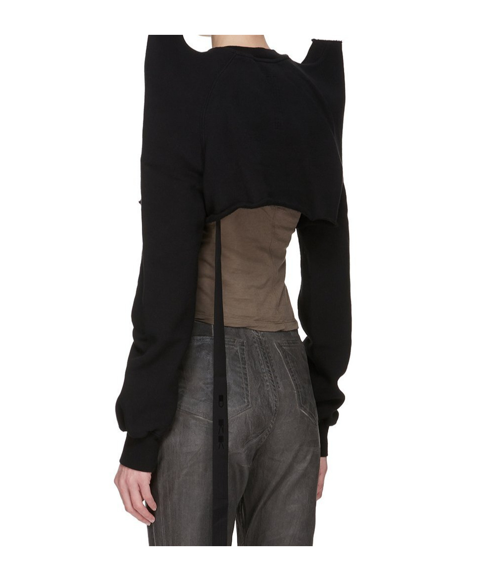 Rick Owens Drkshdw Long-sleeved Top In Black