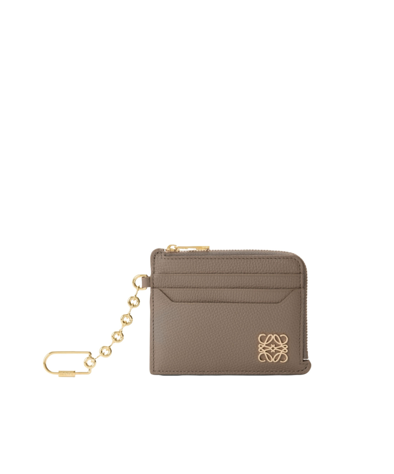 Loewe Anagram Square Coin Cardholder In Pebble Grained Calfskin