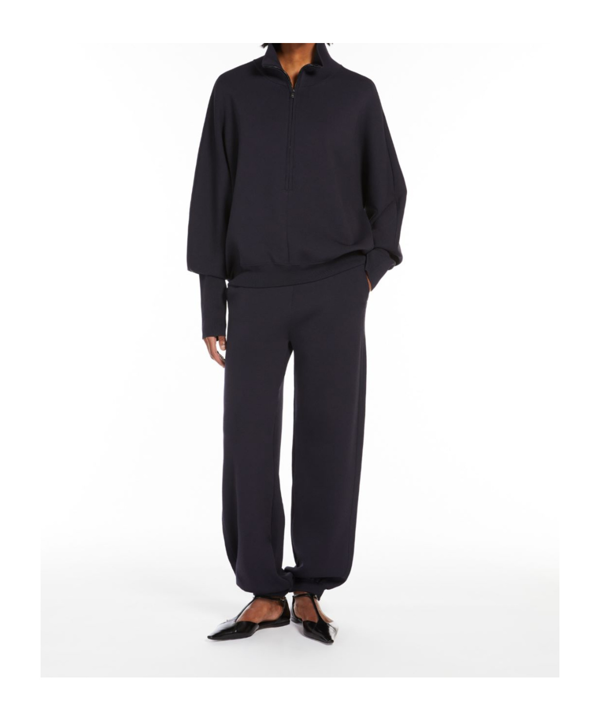 MAX MARA STRETCH VISCOSE SWEATSHIRT