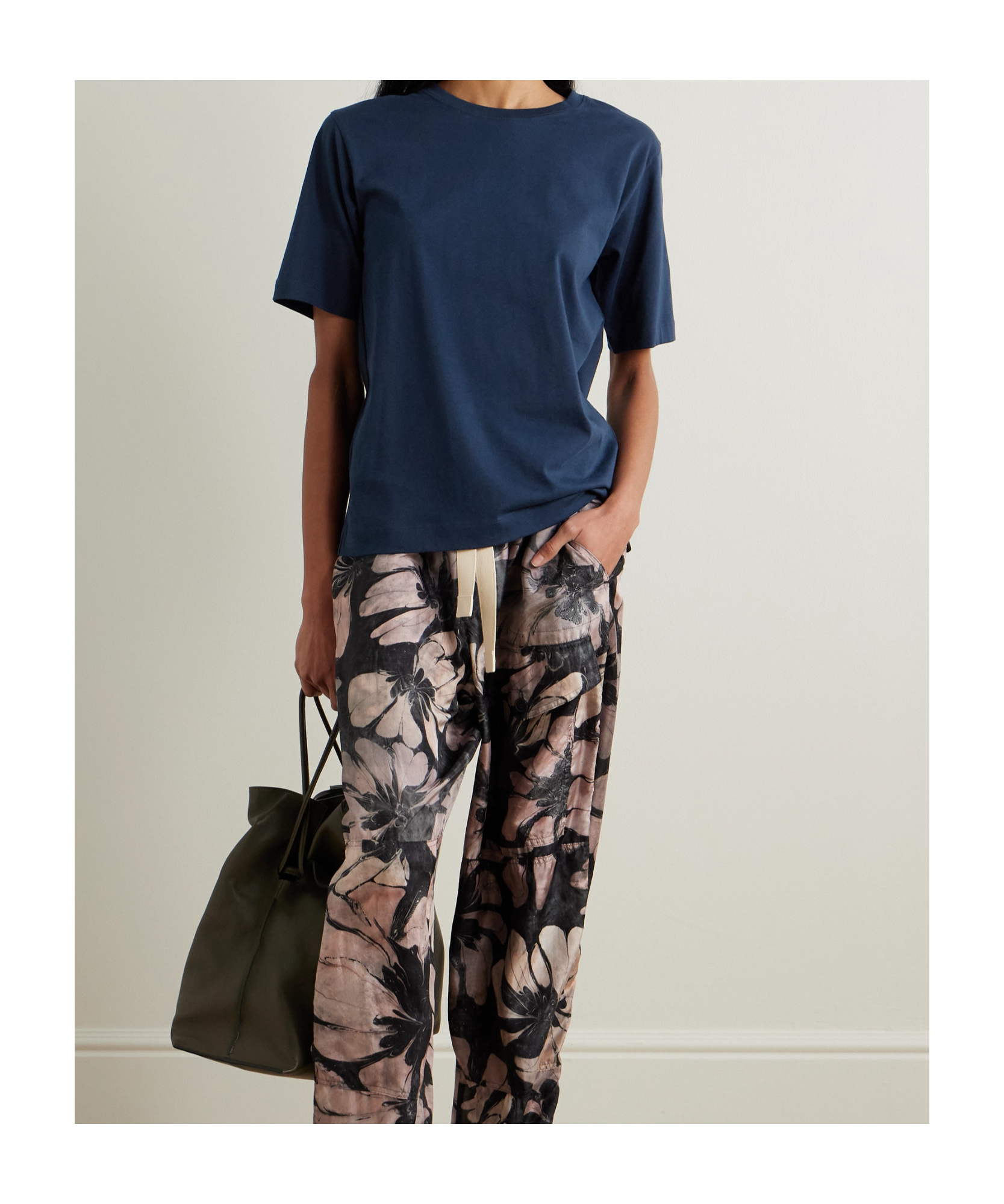 Dries Van Noten Oversized Cotton-jersey T-shirt In Blue