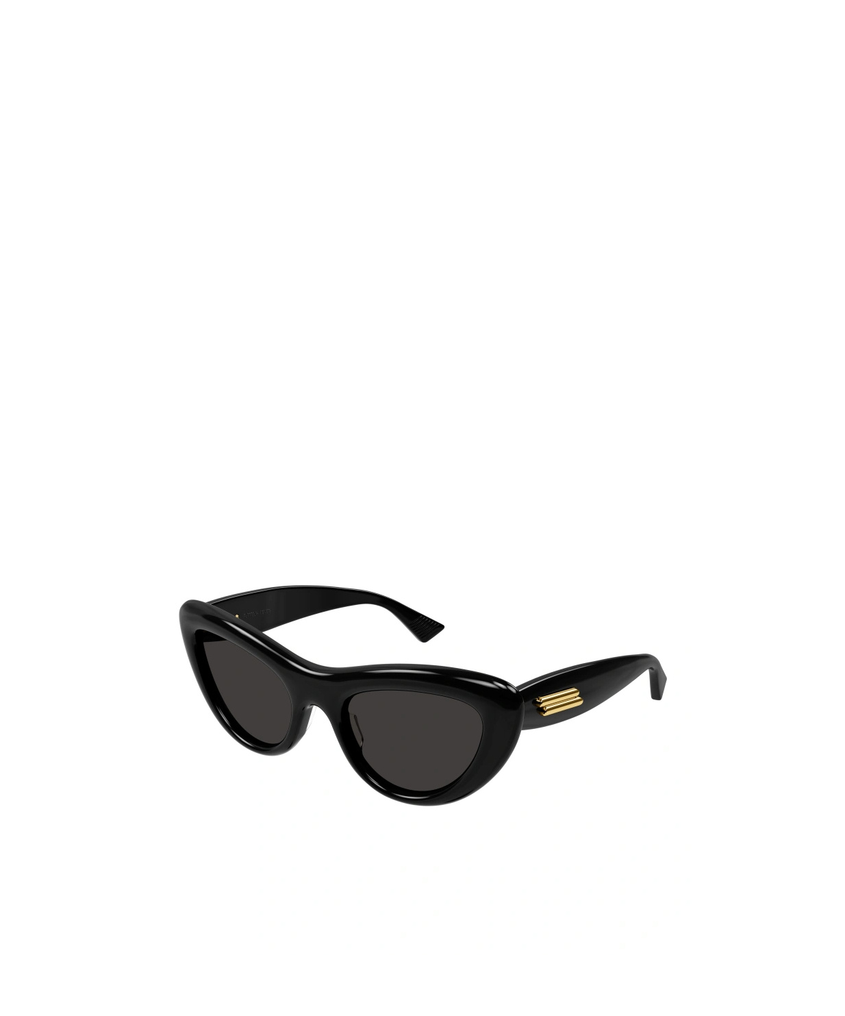 Bottega Veneta Curvy Acetate Cat-eye Sunglasses In Black