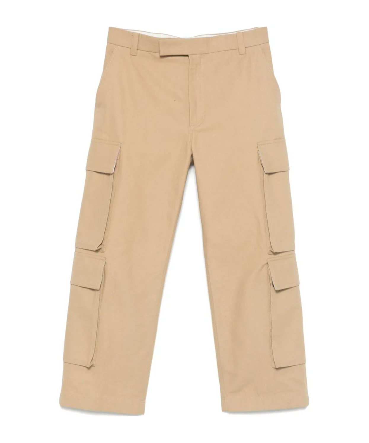 Thom Browne Beige Utility Chino Cargo Trouser In Brown