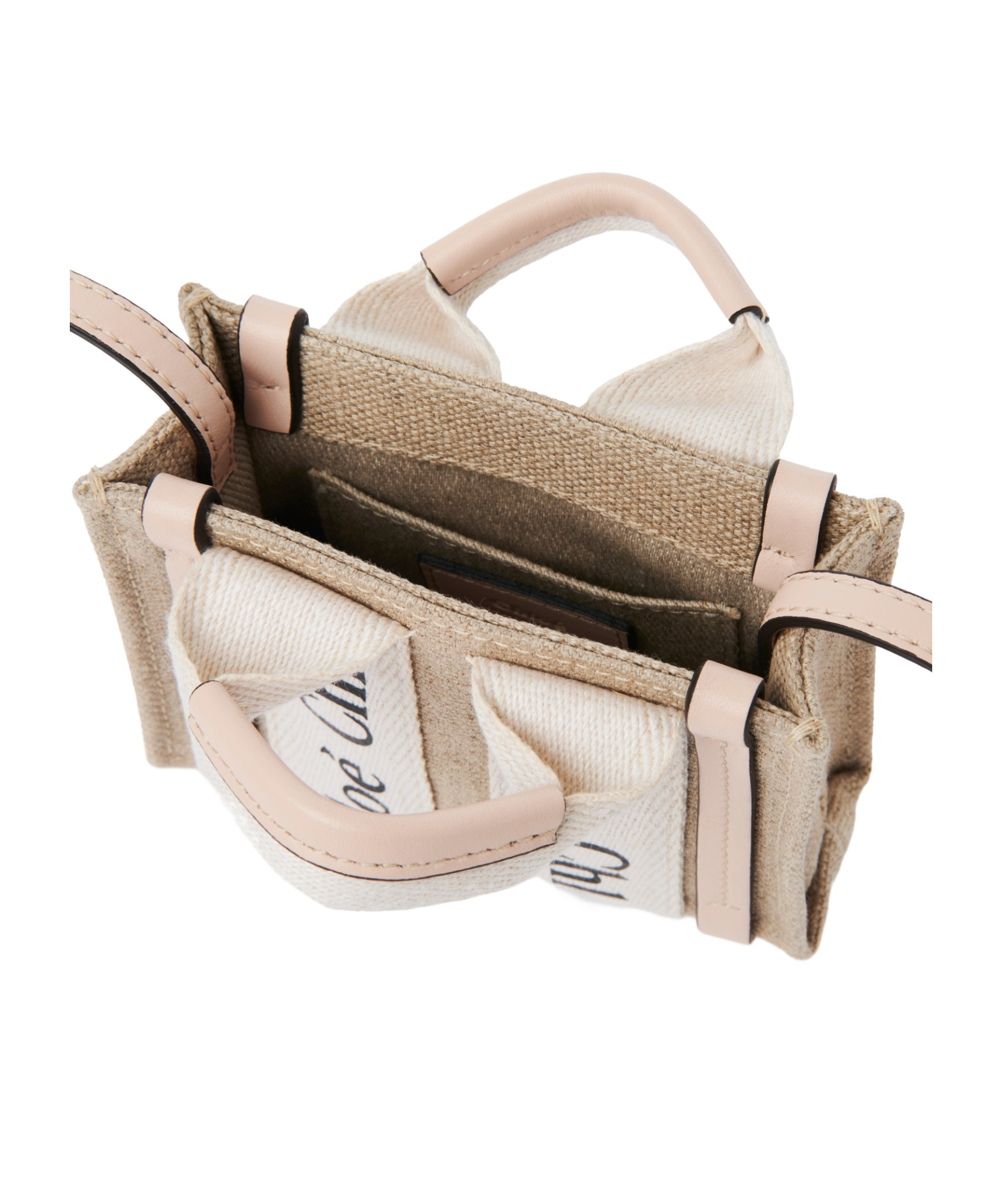 Shop Chloé Woody Mini Bag In White