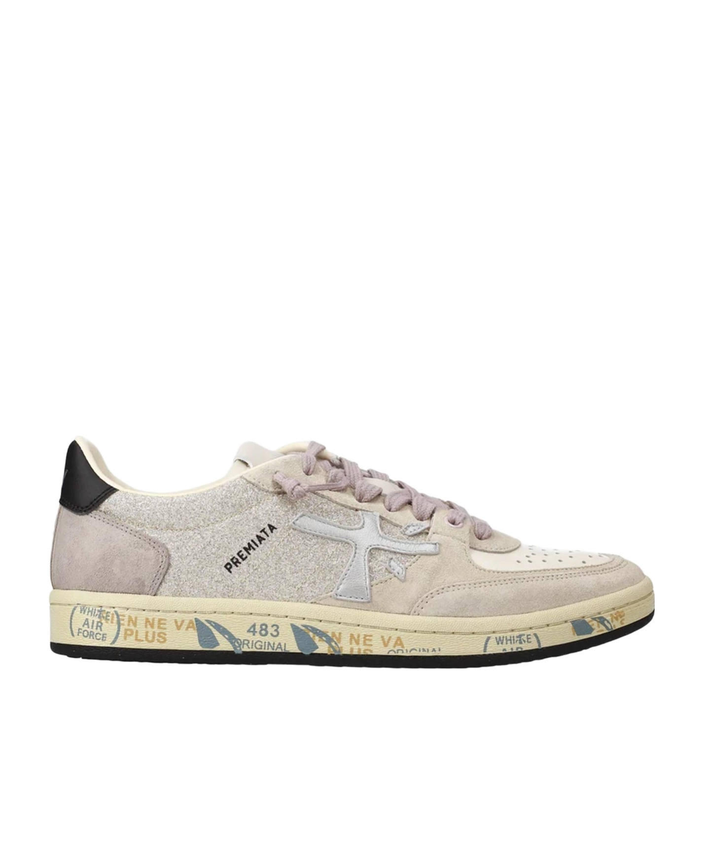 Premiata Lace-up Low-cut Casual Shoes In Nude