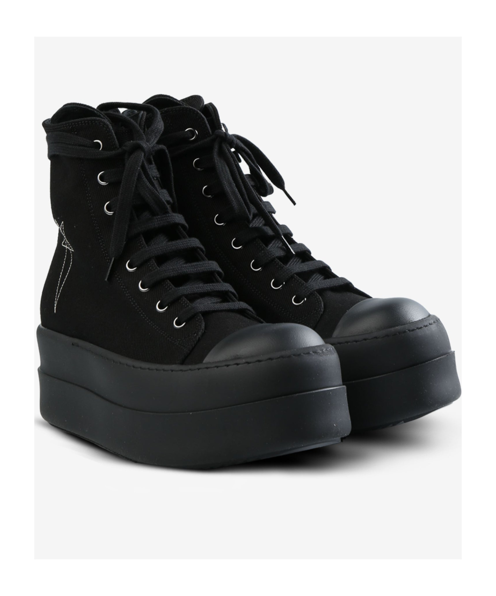 Rick Owens Drkshdw Double Bumper High-top Casual Shoes In Black