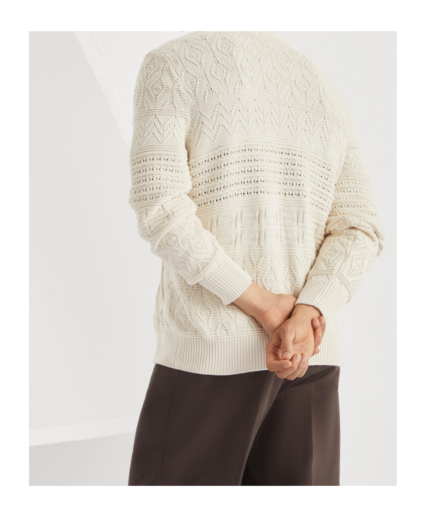 BRUNELLO CUCINELLI BRUNELLO CUCINELLI HERITAGE STITCH ZIPPED CARDIGAN