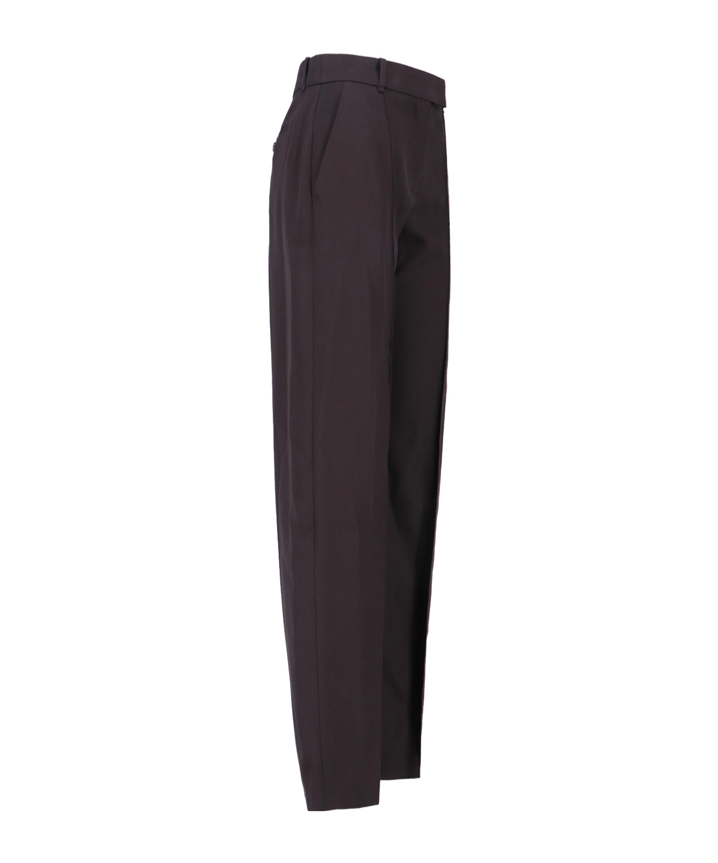 Alexander Mcqueen Pressed-crease Tailored Trousers In Black