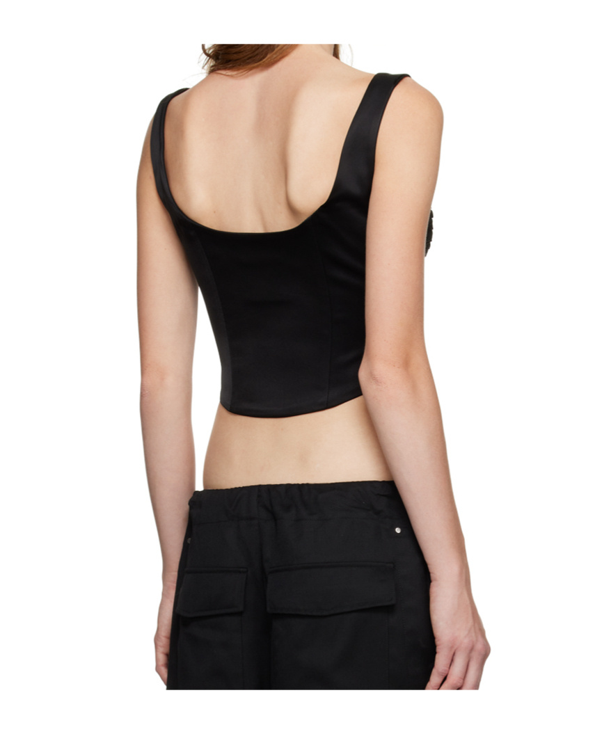 Paris Georgia Embroidered Vest In Black