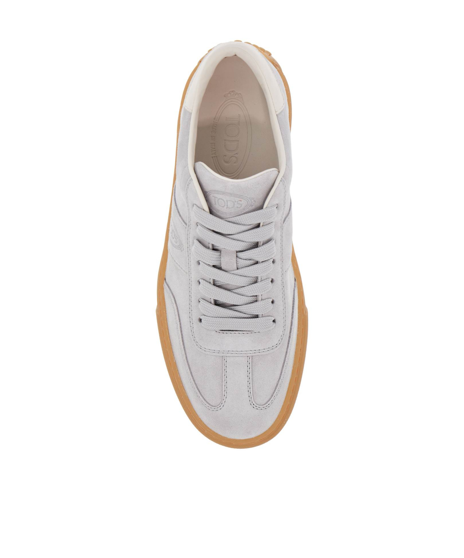 Tod's Light Suede Casual Lace Up Shoes For Men In Brown