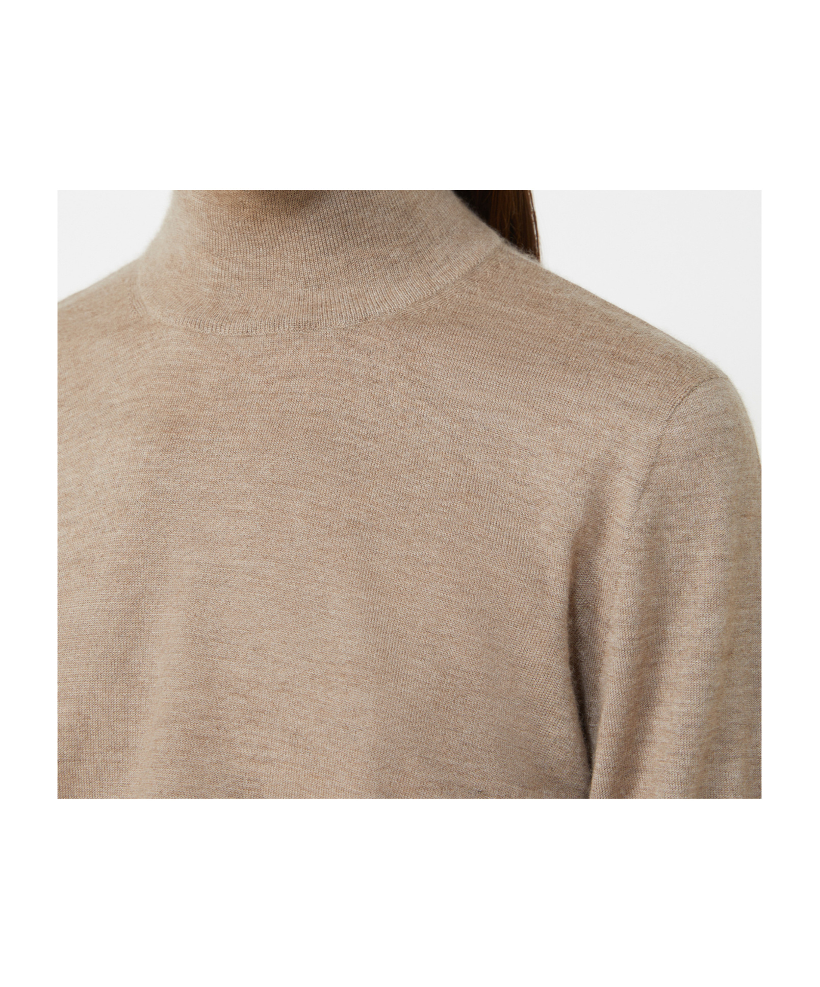 Max Mara Veloce Lightweight Cashmere Turtleneck In Brown