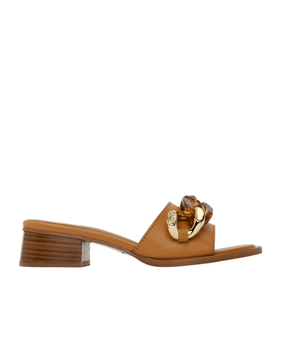 See By Chloé Tan Monyca Heeled Mules In Brown