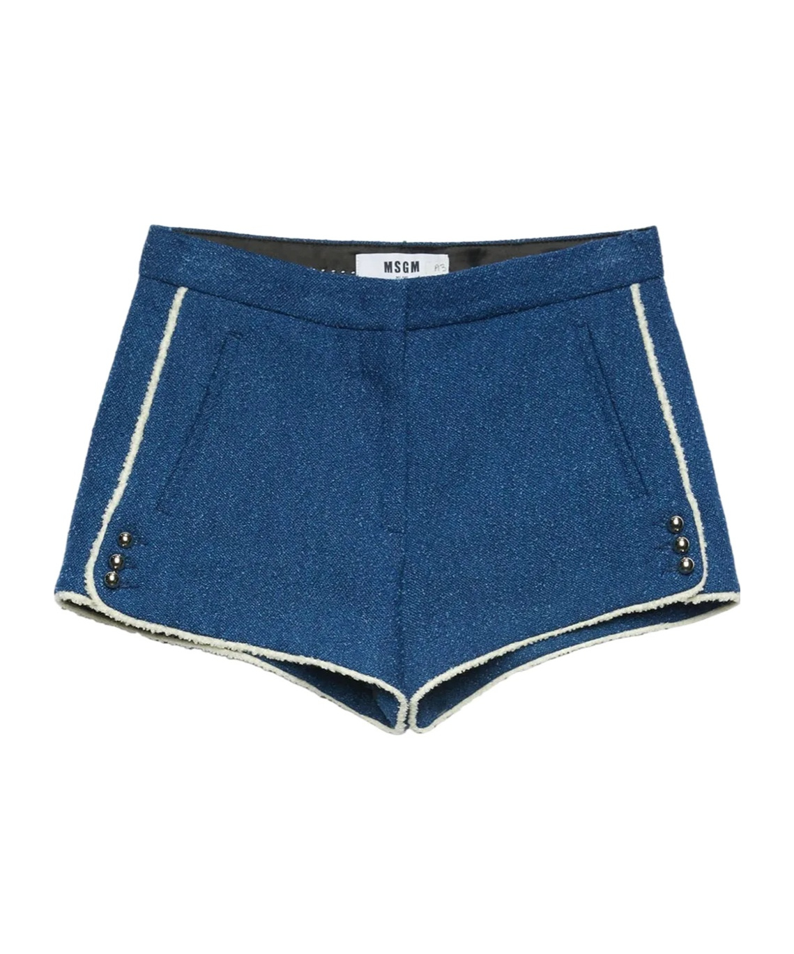 Msgm Striped-edge Mini Shorts