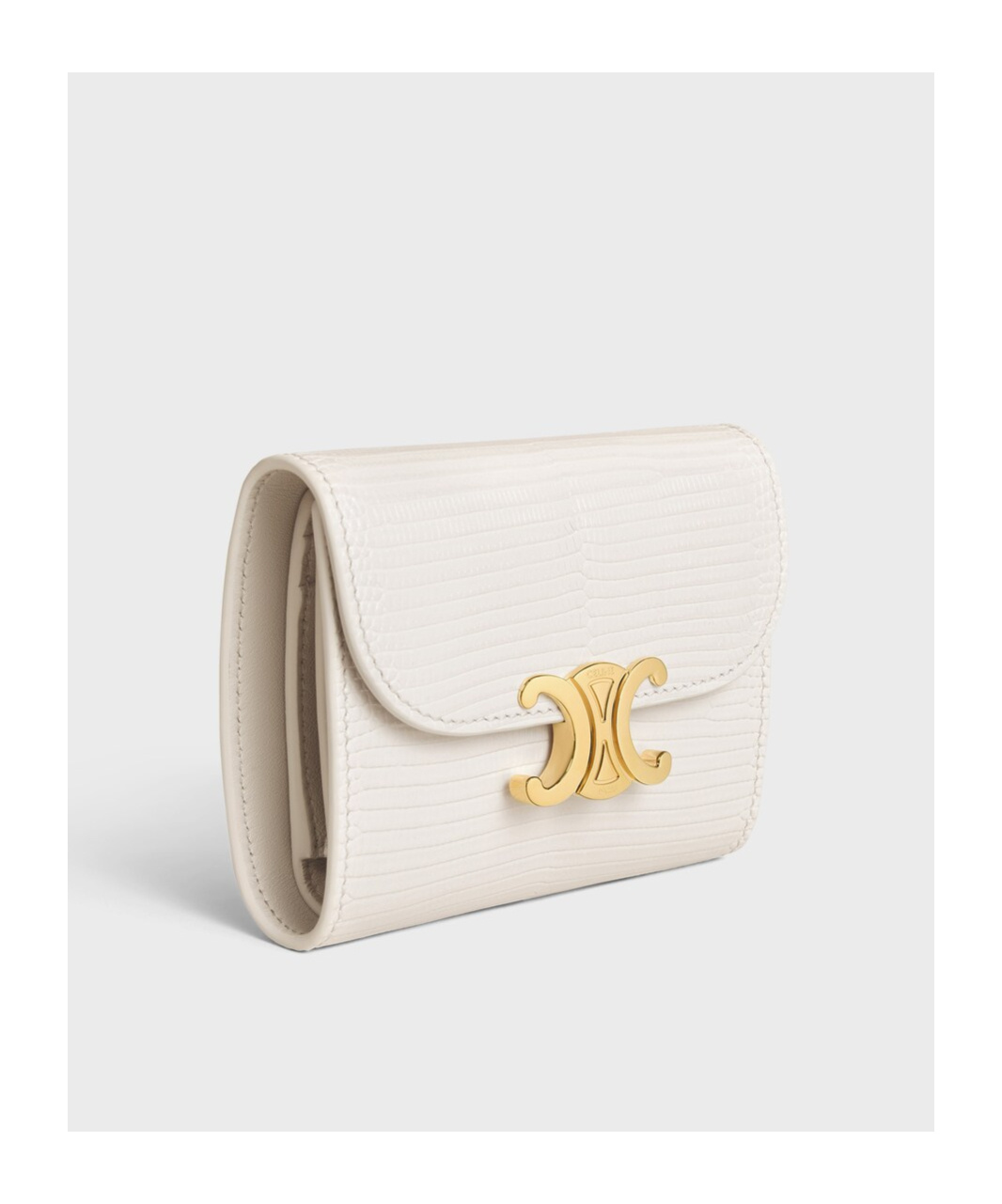 CELINE SMALL FLAP WALLET TRIOMPHE IN LIZARD