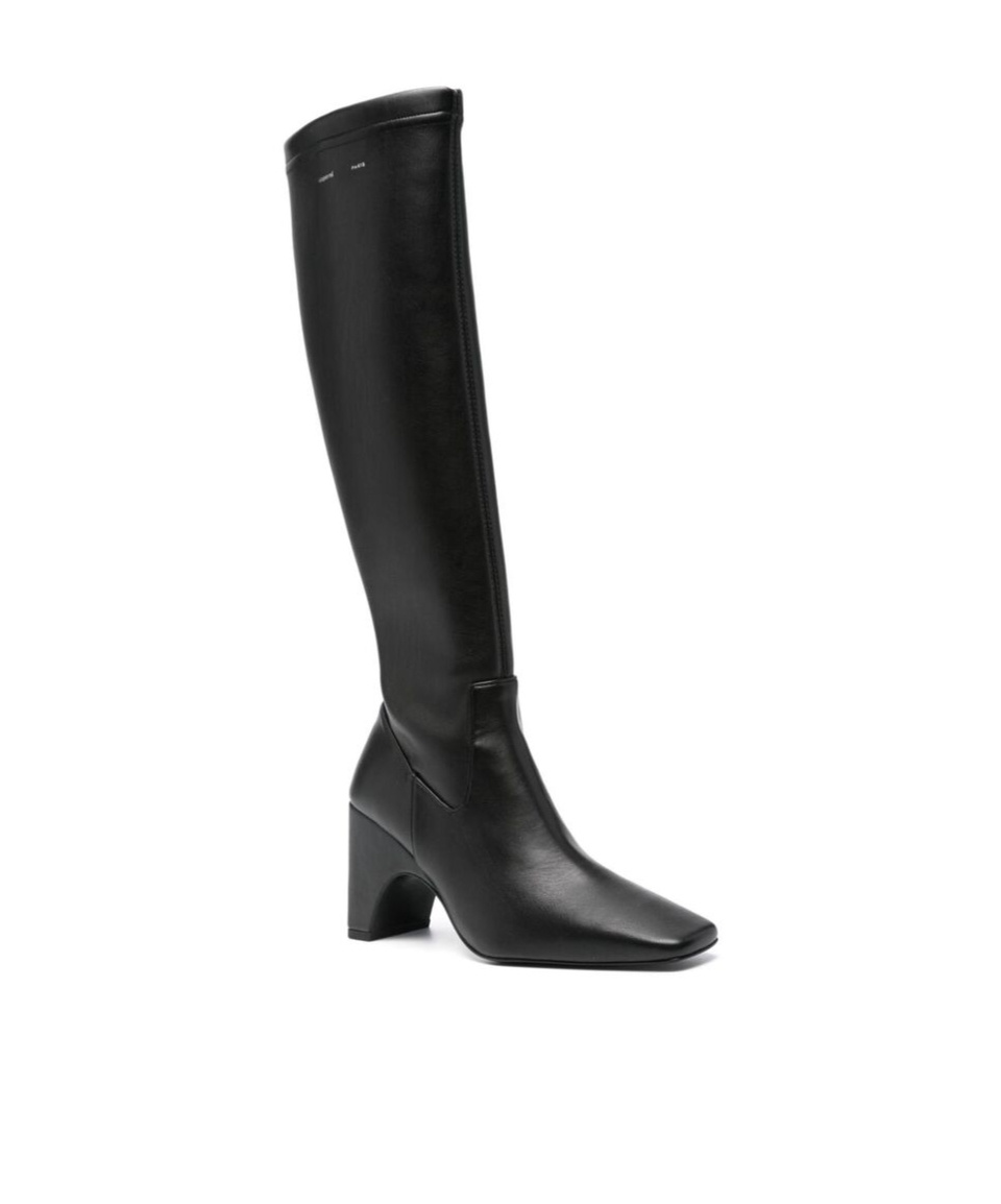 Coperni Black Bridge Stretch Tall Boots In Black