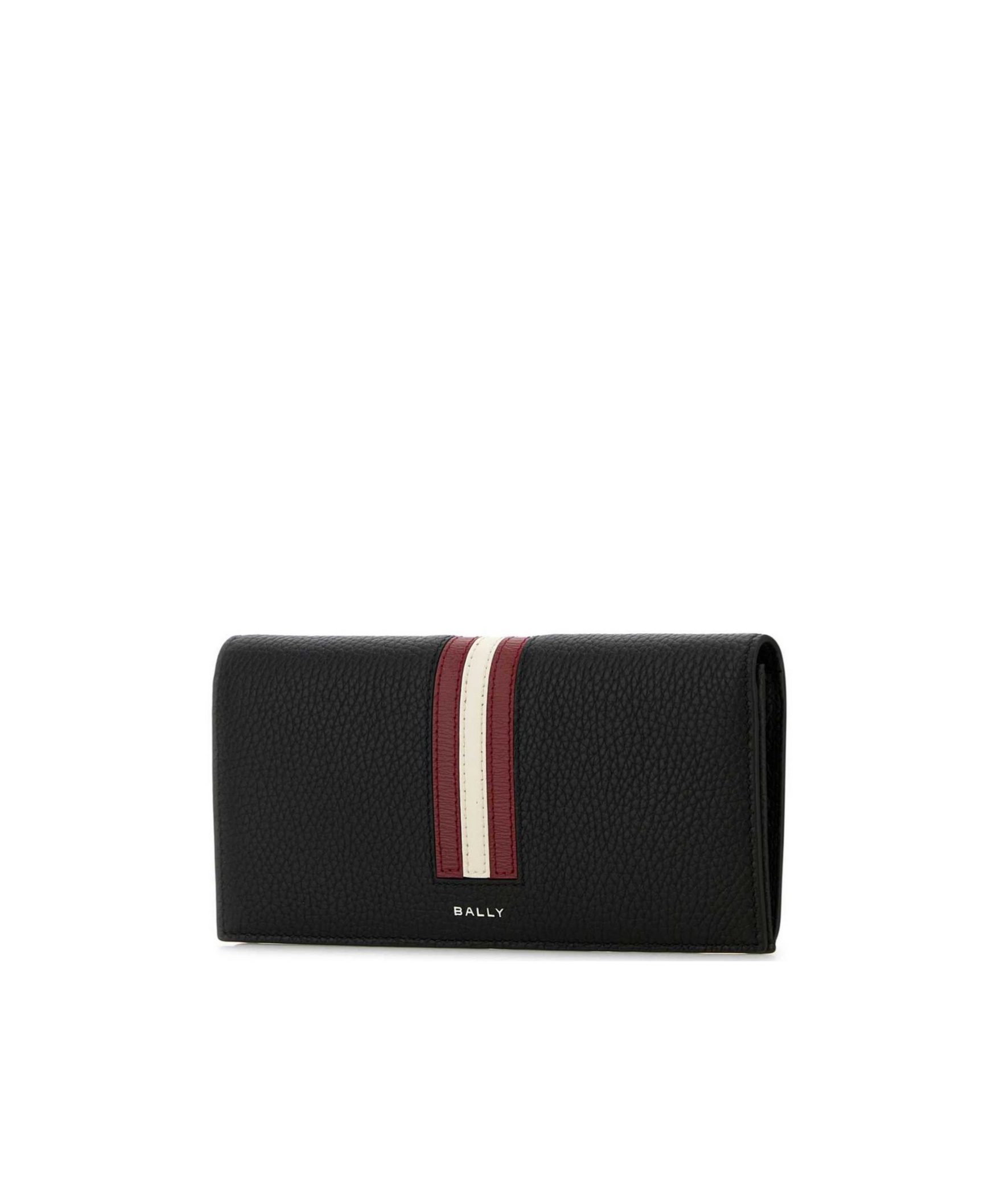 Shop Bally Ribbon Bi-fold Continental Wallet In Black