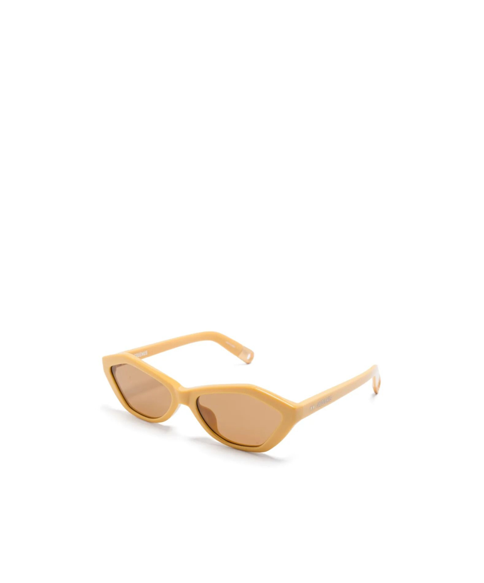 Linda Farrow X Jacquemus Geometric-frame Sunglasses In Orange