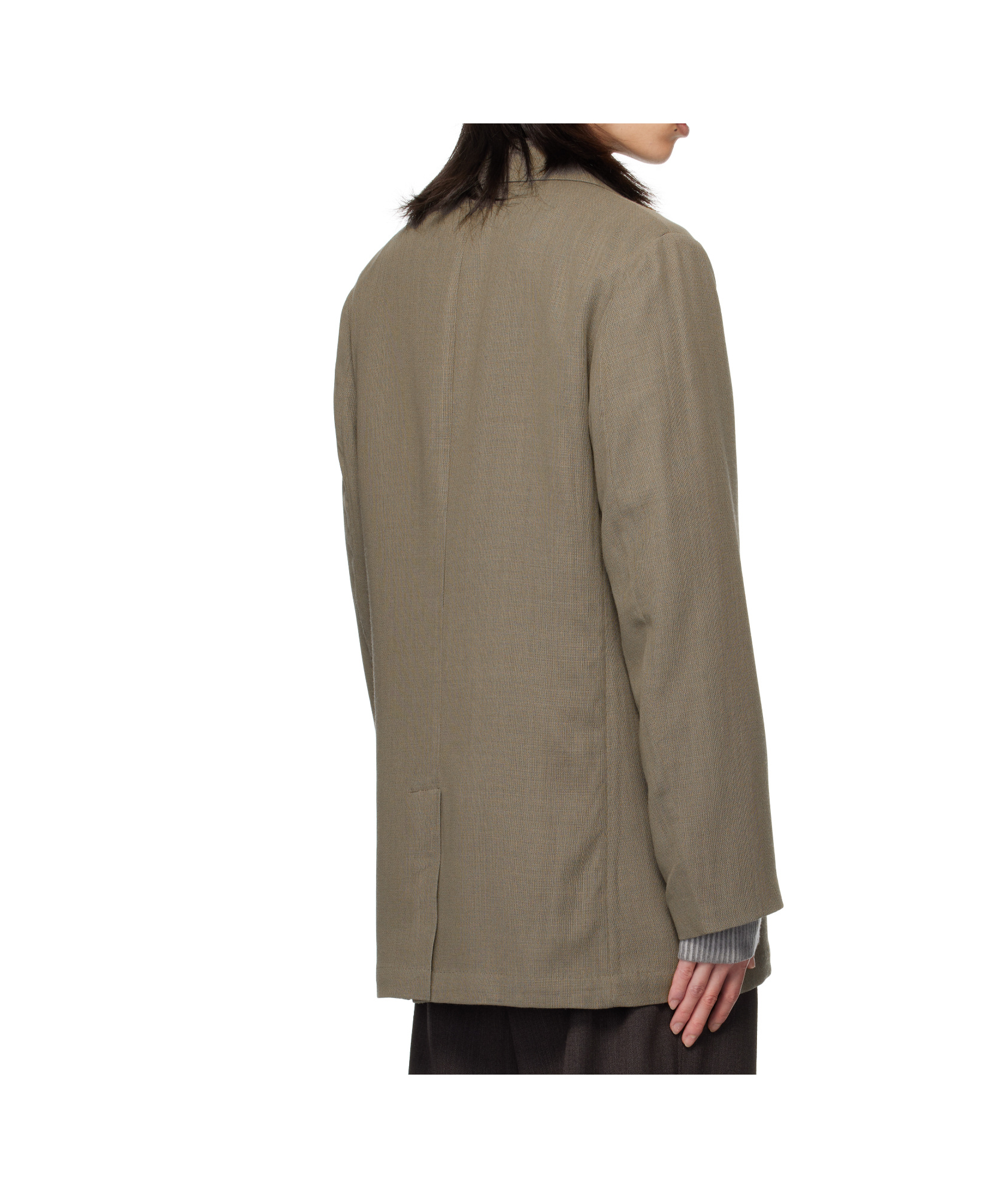 Our Legacy Gray Sharp Db Blazer In Green