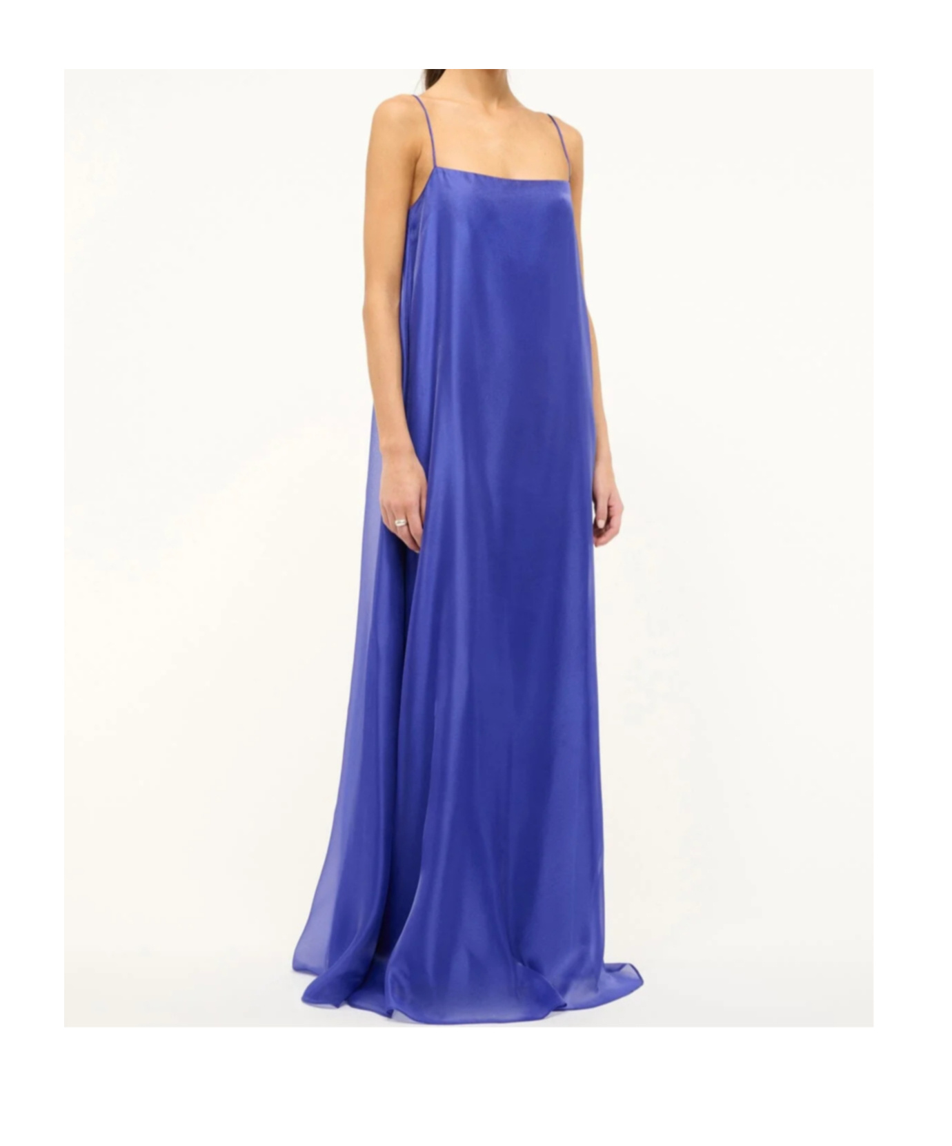 Staud Thin Shoulder Strap Dress In Violet