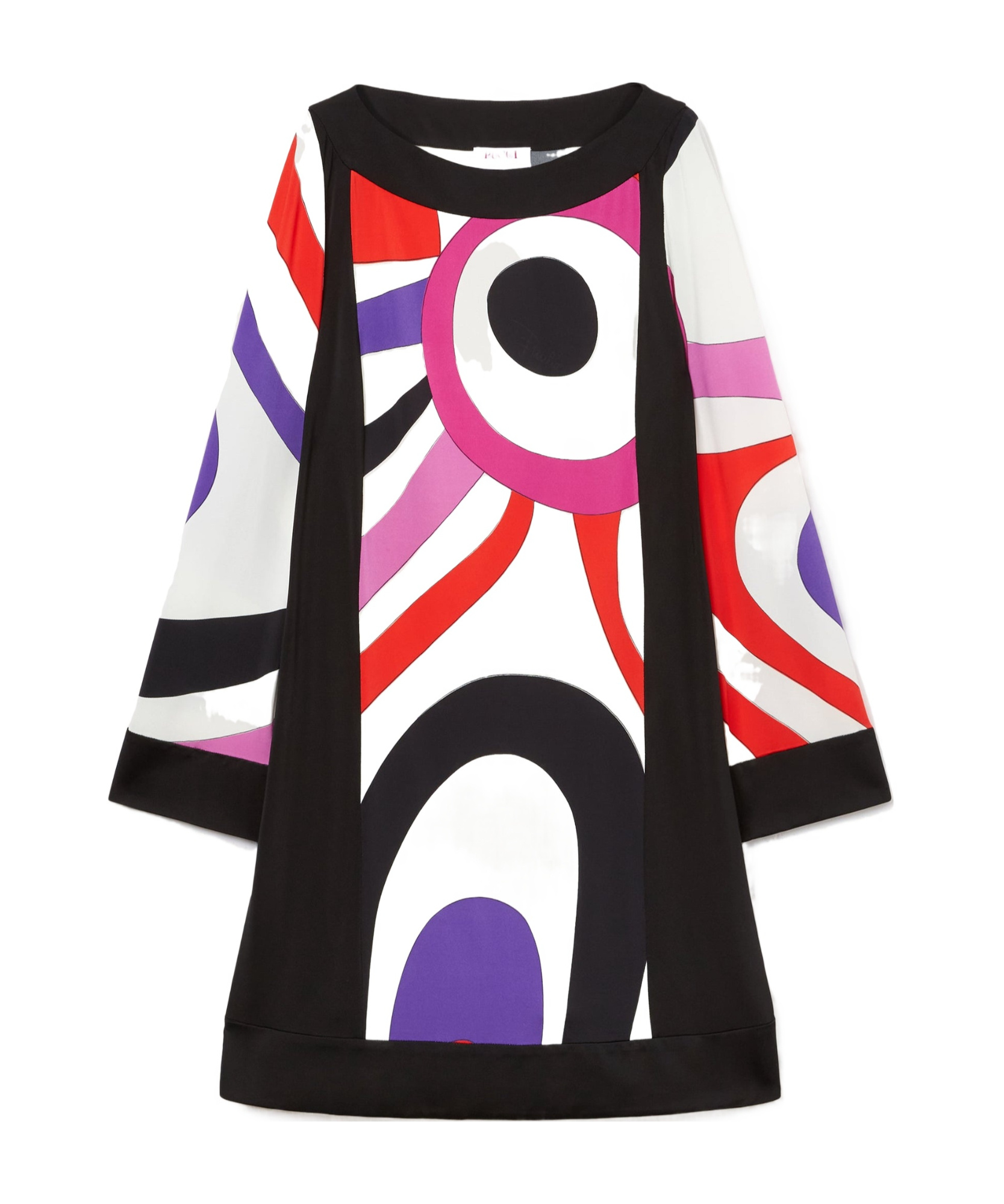 Emilio Pucci Viscose Mini Dress In Black