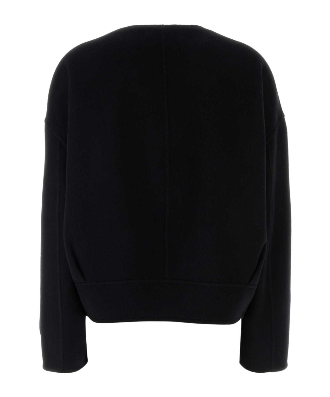 Marni Black Felt Blazer In Black