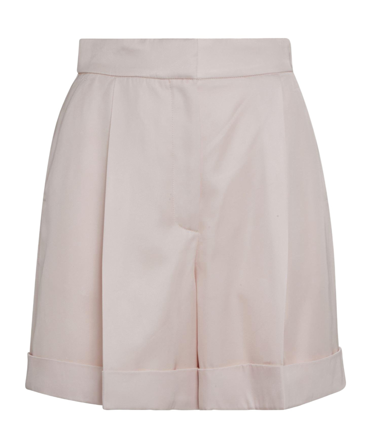 Alexander Mcqueen High-waist Pleated-detail Shorts In White