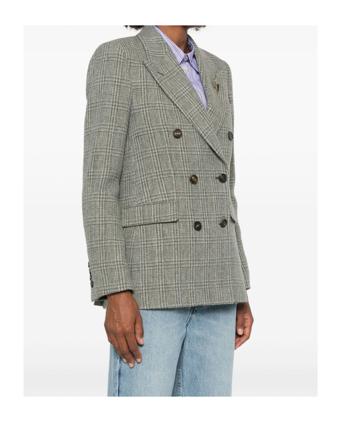 Golden Goose Diva Jackets Green In Gray