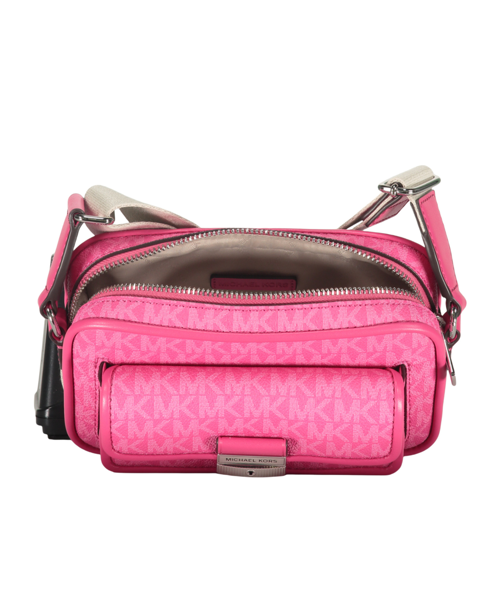 Michael Kors Pink Fabric Crossbody Bags