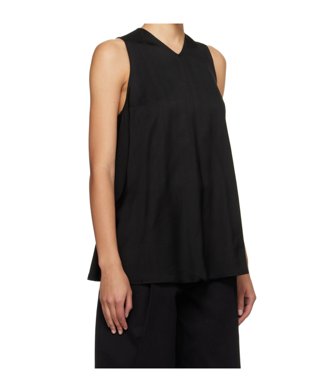 Studio Nicholson Forres Sleeveless Blouse In Black