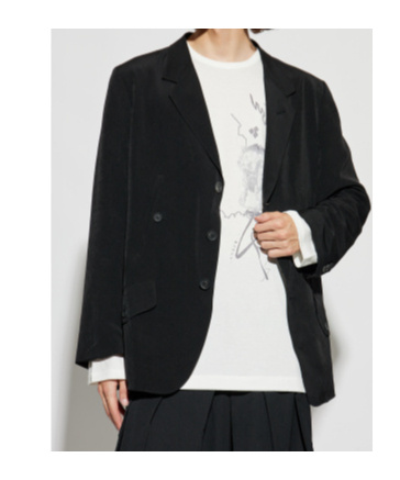 Yohji Yamamoto Single-breasted Tailored Blazer In Black