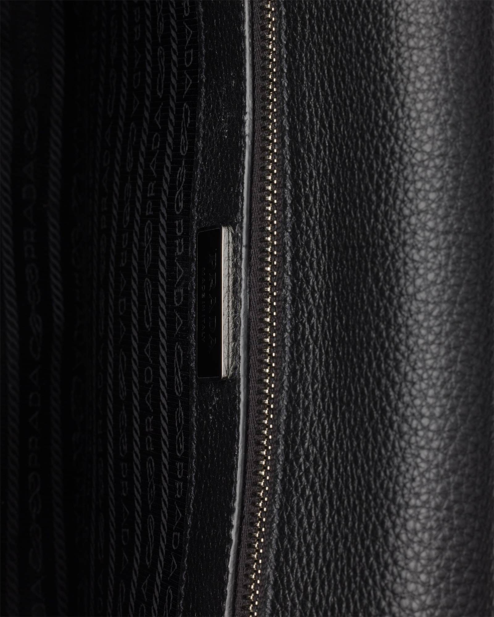 Prada Textured Leather Messenger Bag