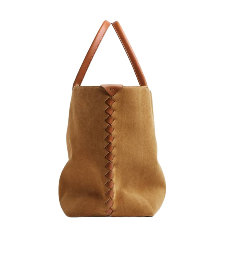 Bottega Veneta Large Cabat Leather Tote Bag In Brown
