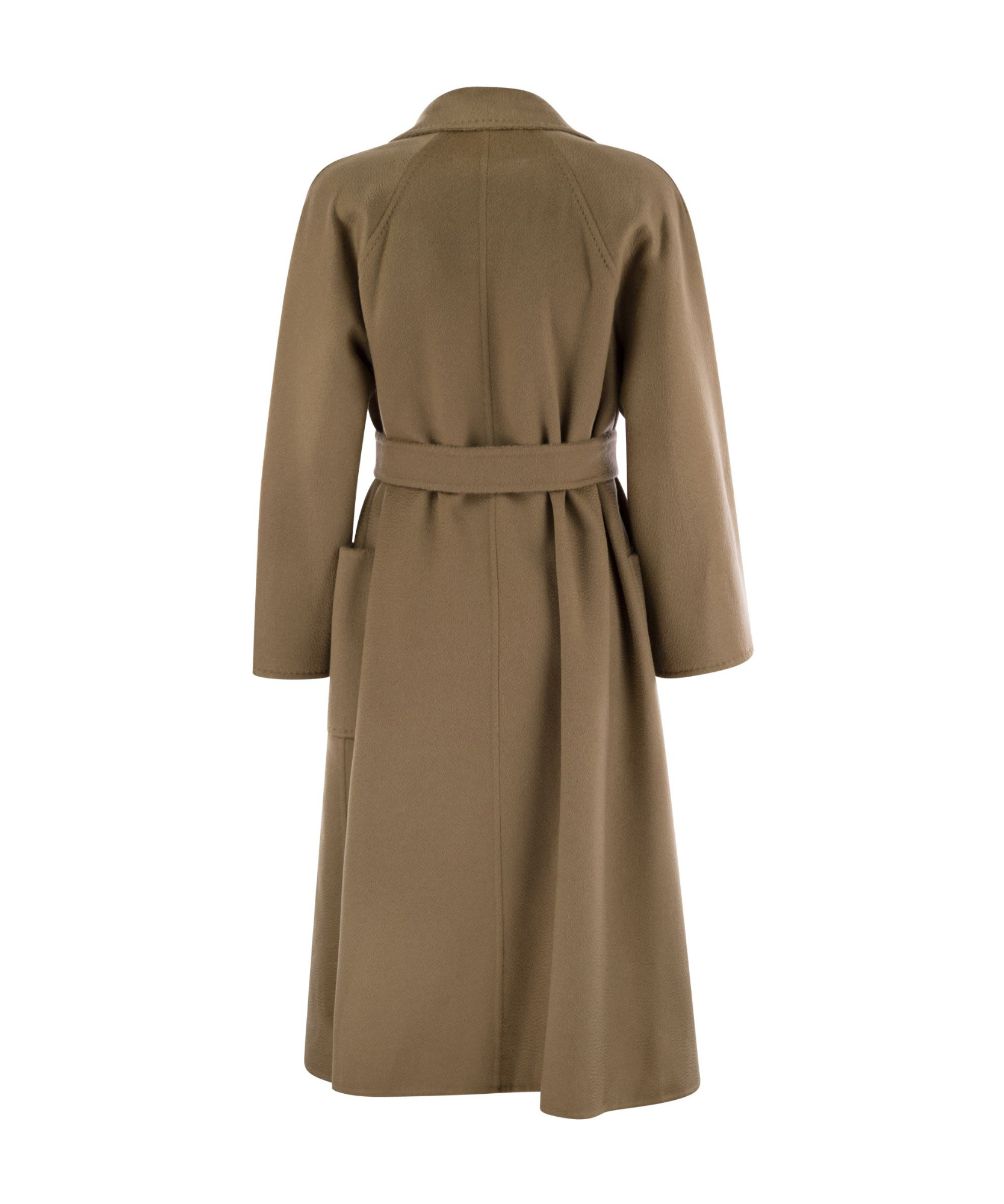 Max Mara Lapel Long-sleeved Coat In Brown