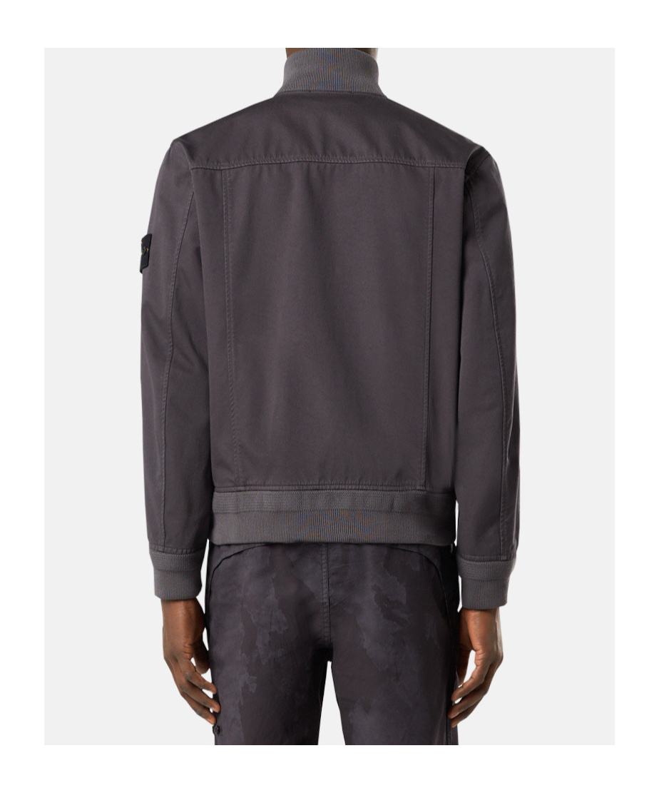 Stone Island Compass-badge Bomber Jacket In Charcoal-grey