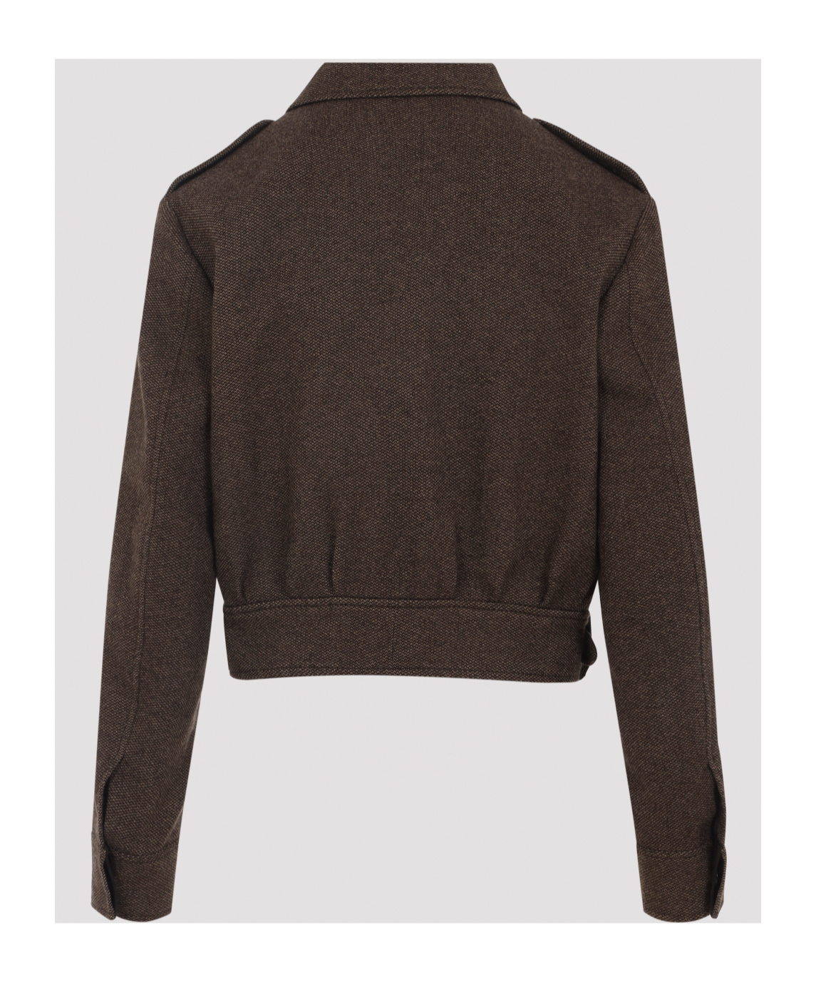 Ralph Lauren Maddison Bomber Jacket Belted Hem In Brown