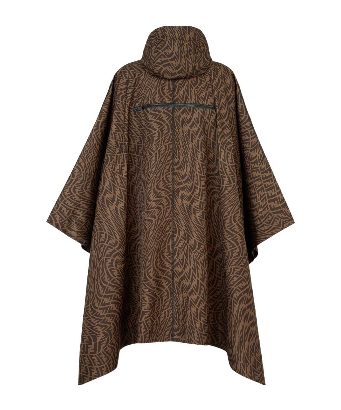Fendi Ff Vertigo Poncho In Green