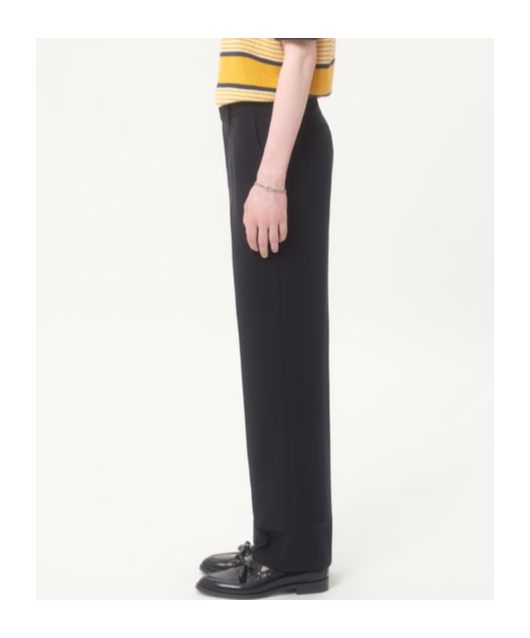 Valentino Virgin Wool Straight Tailored Trousers