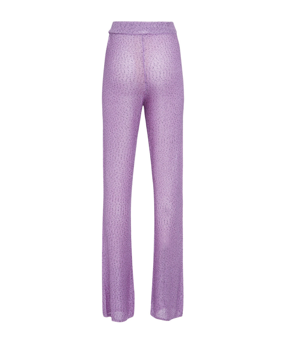 Remain Birger Christensen Elastic Waist Casual Pants In Purple