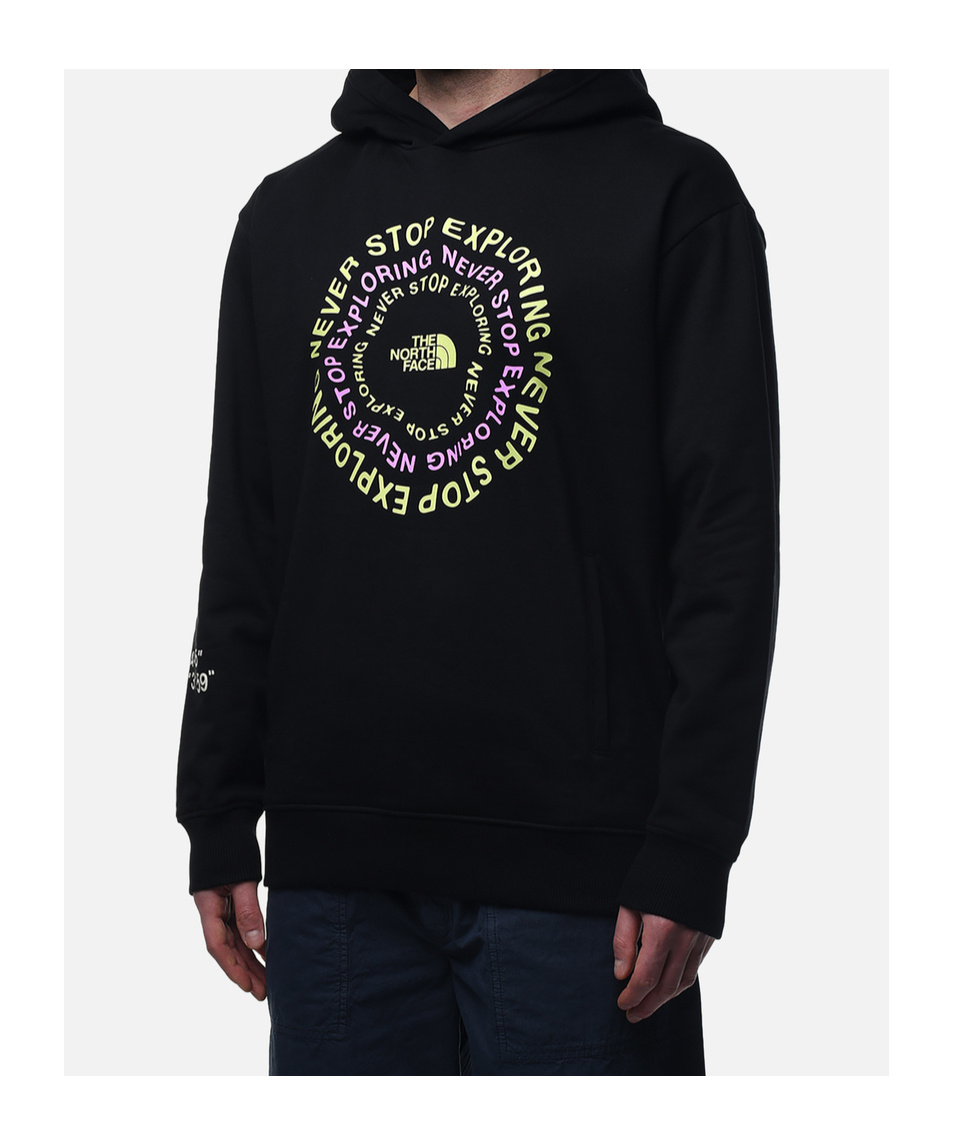 The North Face Nse Pattern Hoodie In Black