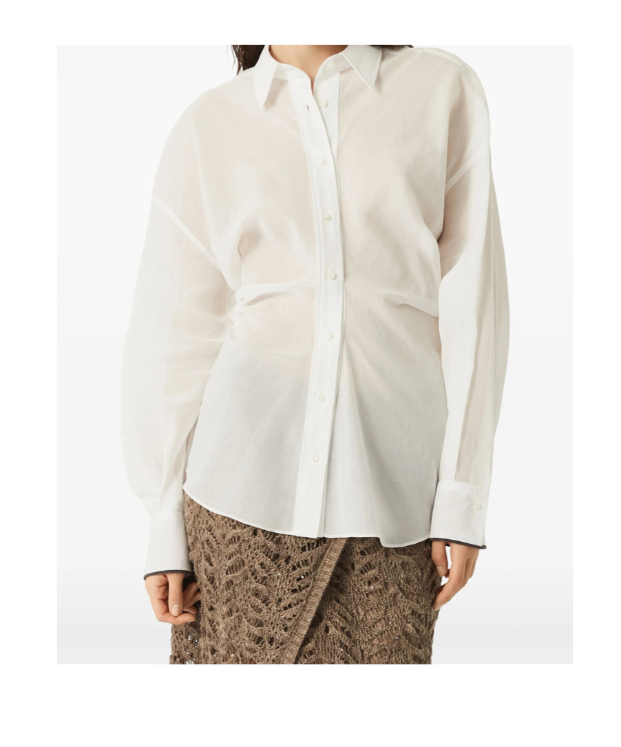 Brunello Cucinelli Cotton Shirts In White