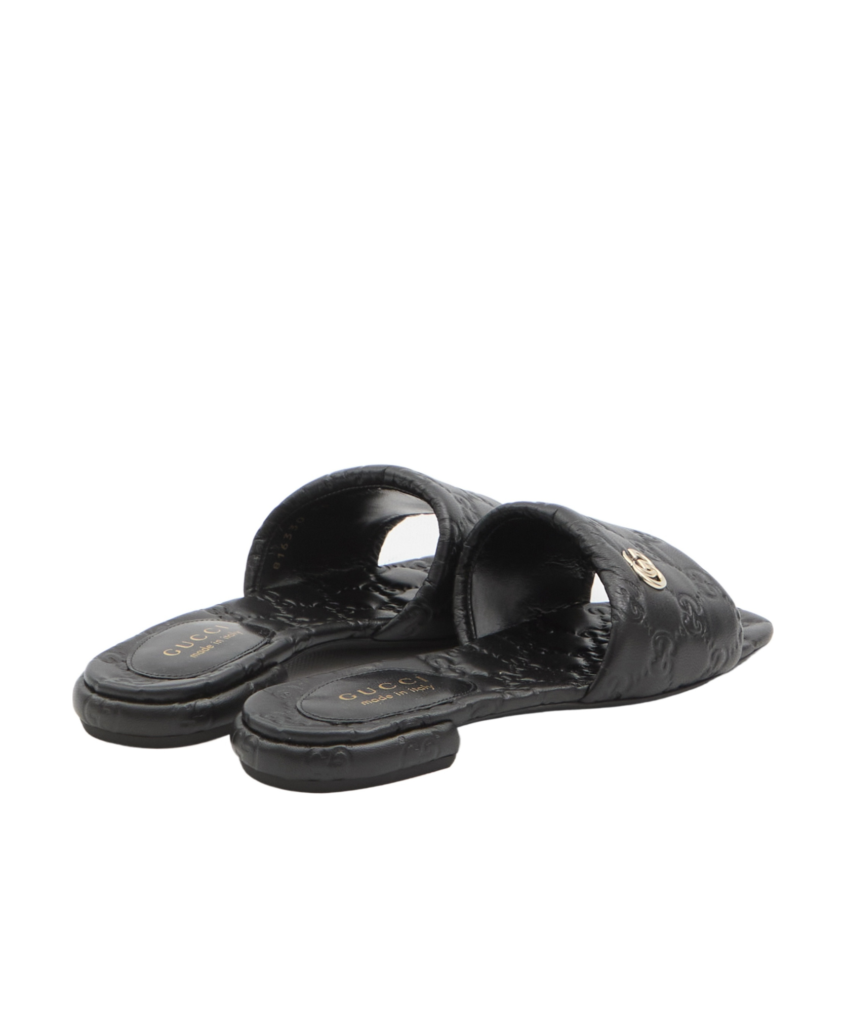 Gucci Gg Slide Sandals In Black