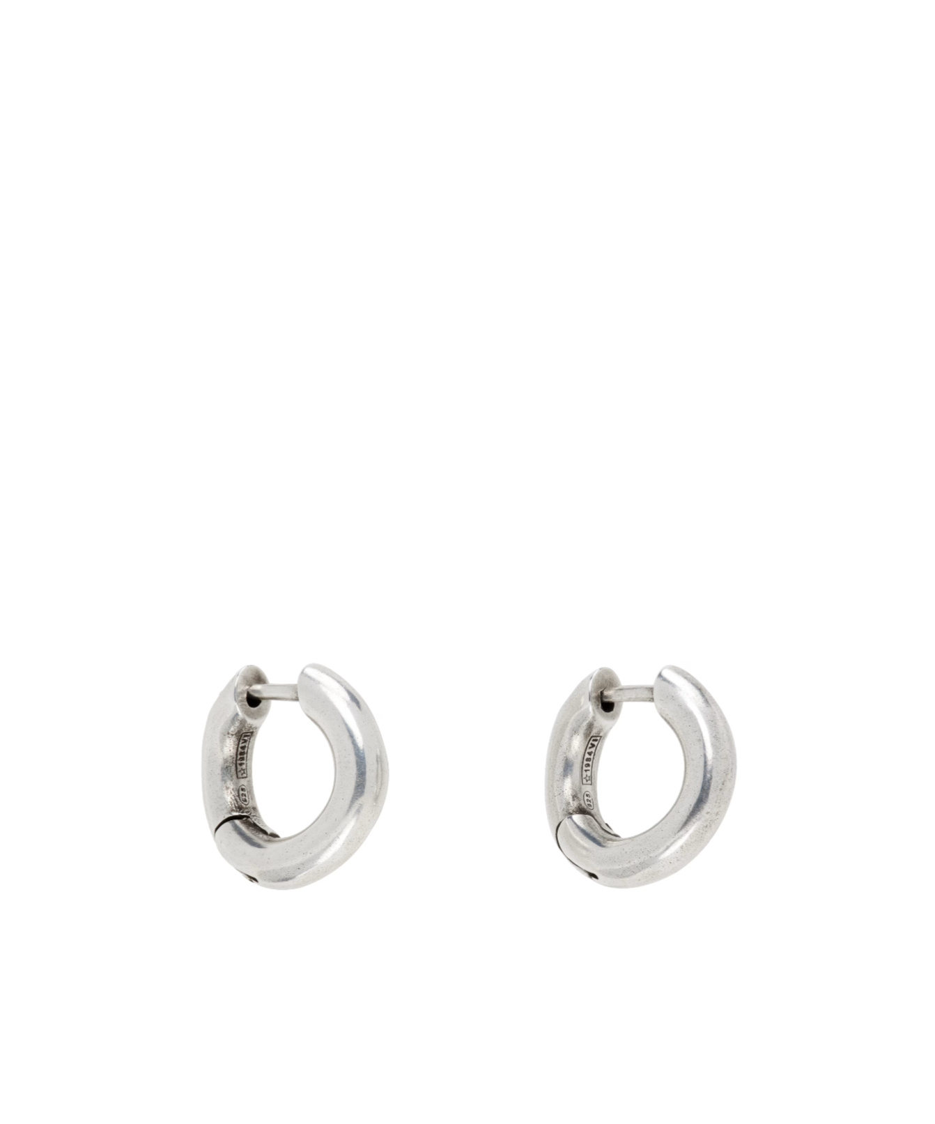 Ann Demeulemeester Mariela Anatomic Loop Earrings In White