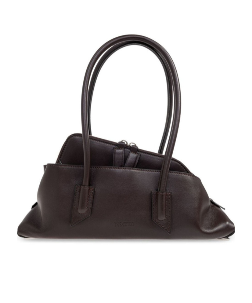 Attico Small La Passeggiata Tote Bag In Black