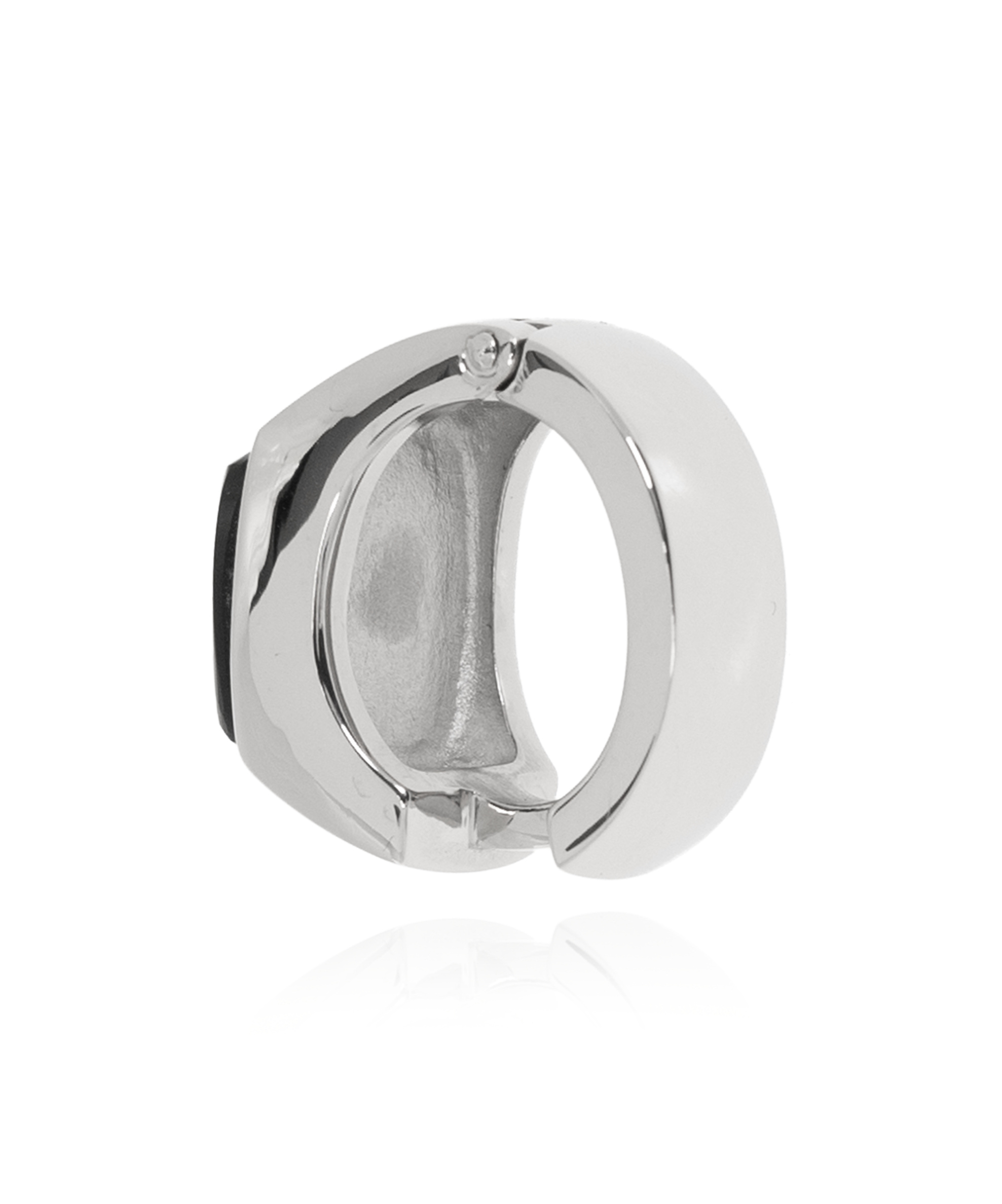 Lanvin Round Cufflinks In White