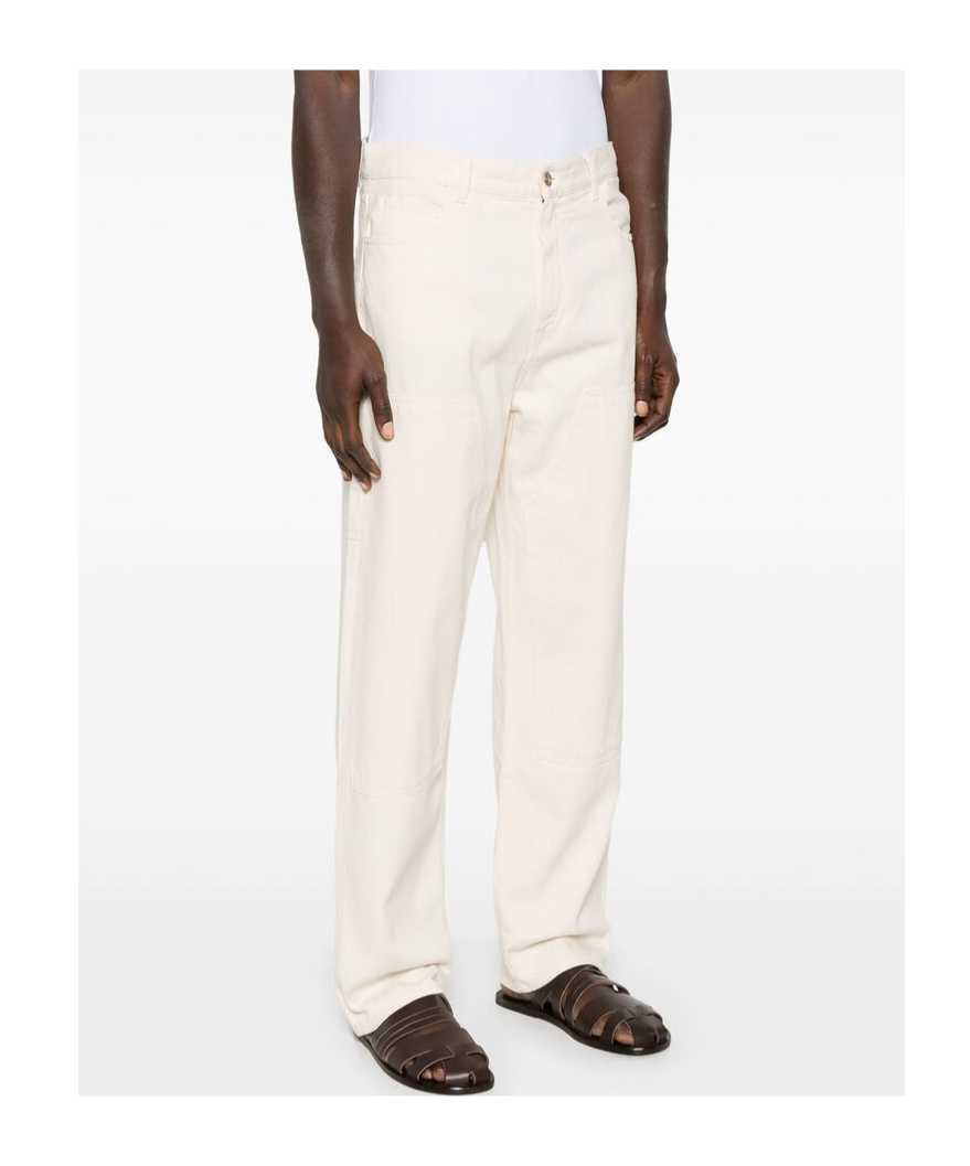 Alanui Cotton Trousers In White