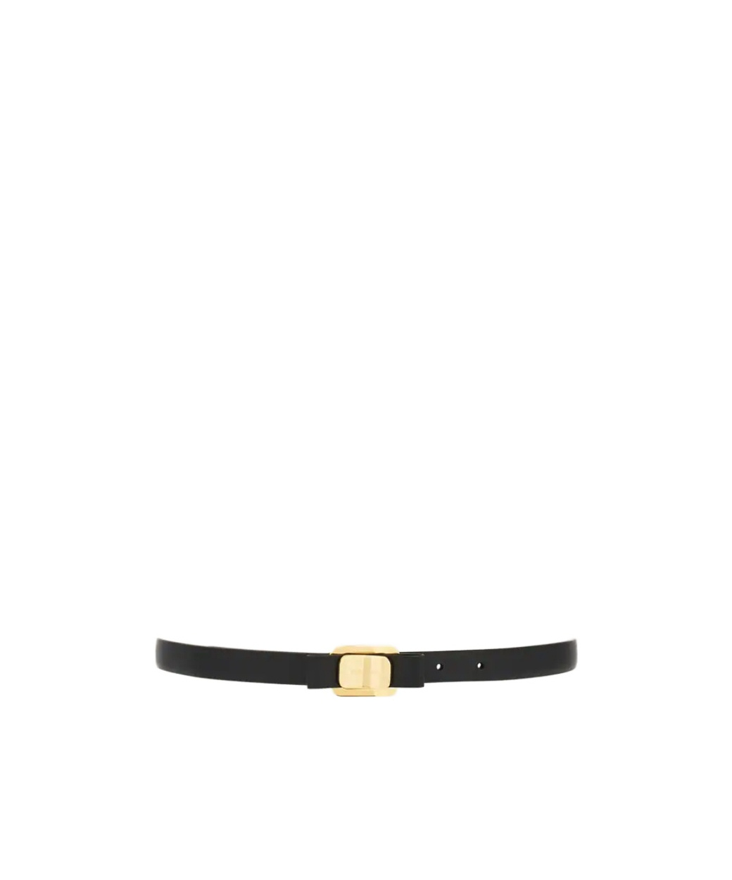Ferragamo New Vara Plate Belt In Black