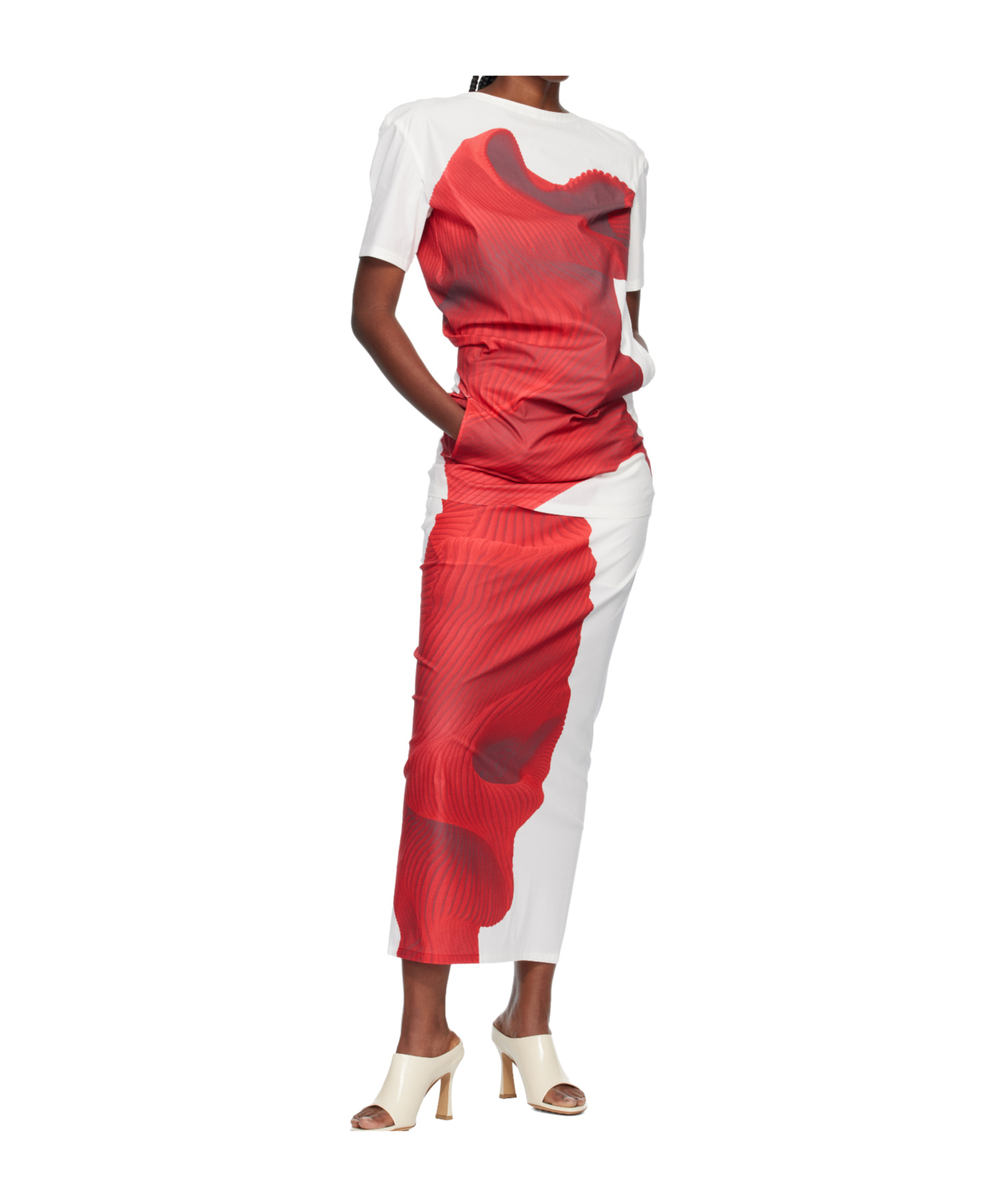 Issey Miyake Knit As Represented Top In Multi