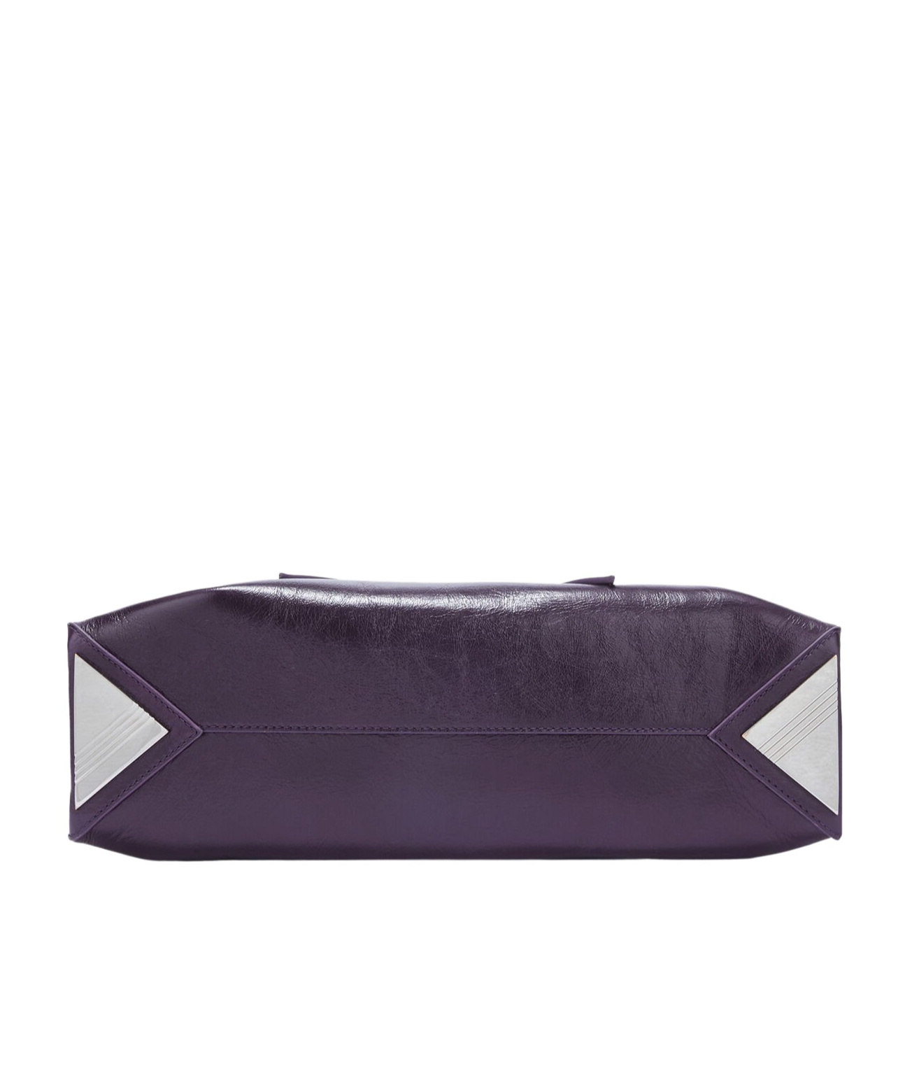 Attico ''la Passeggiata Small'' Dark Violet Top Handle