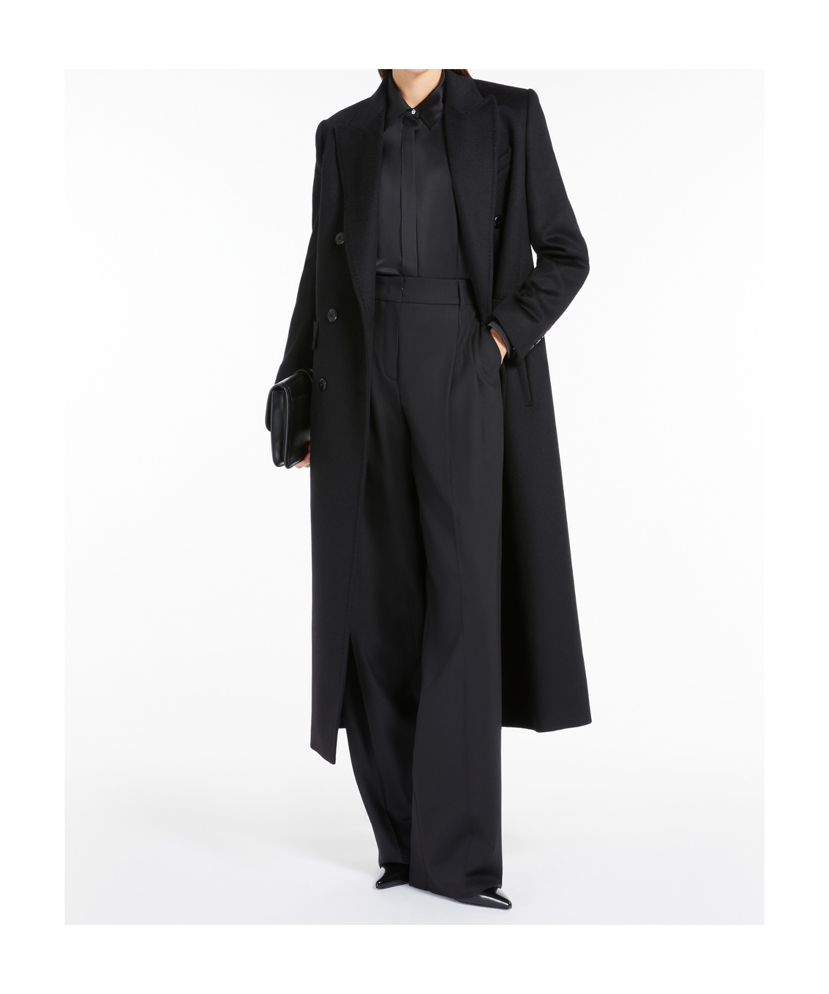 Max Mara Long-sleeved Shirt In Black